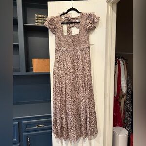 Majorelle leopard dress only worn one time very cute on from revolve clothing